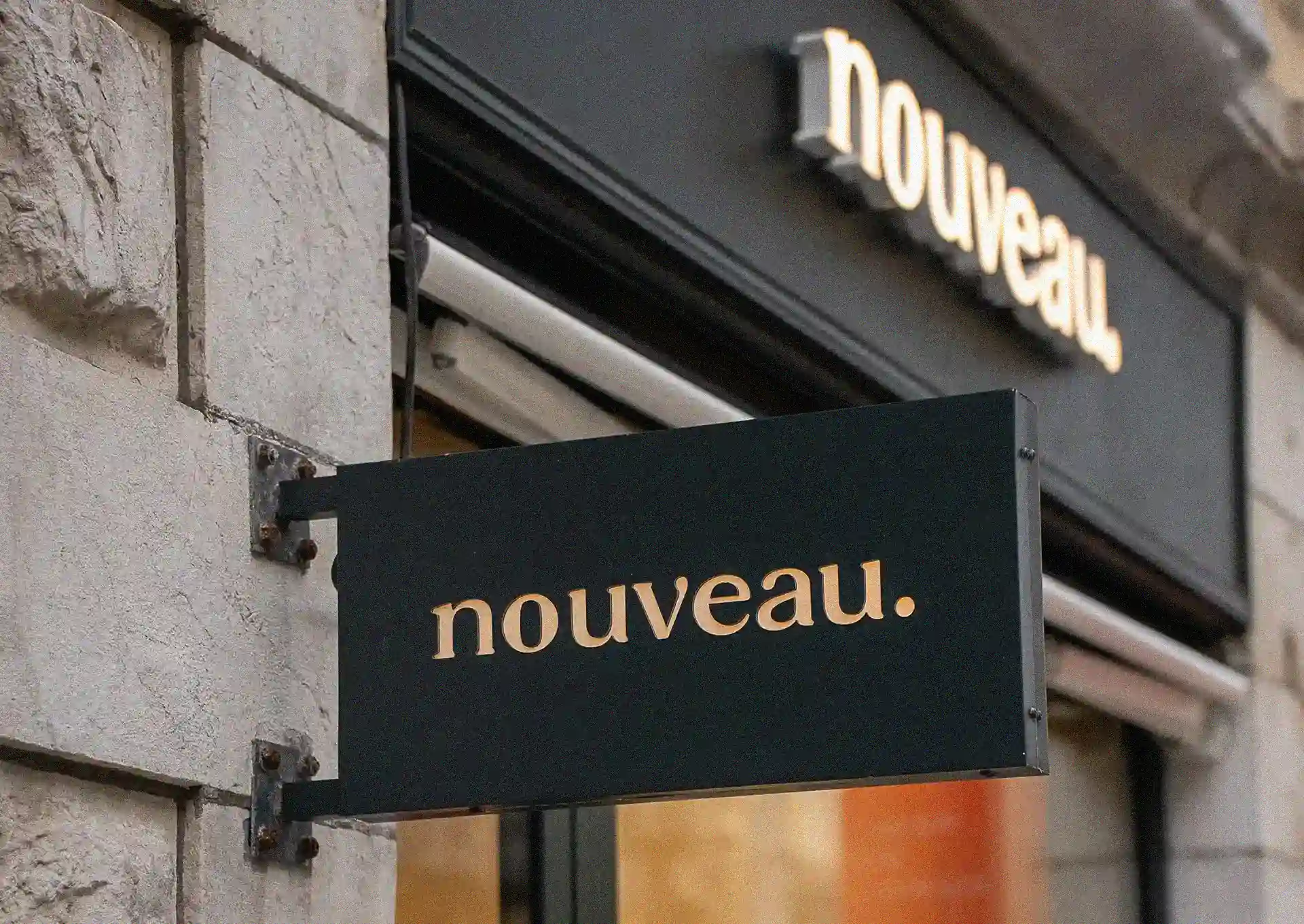Enseigne de la boutique Nouveau
