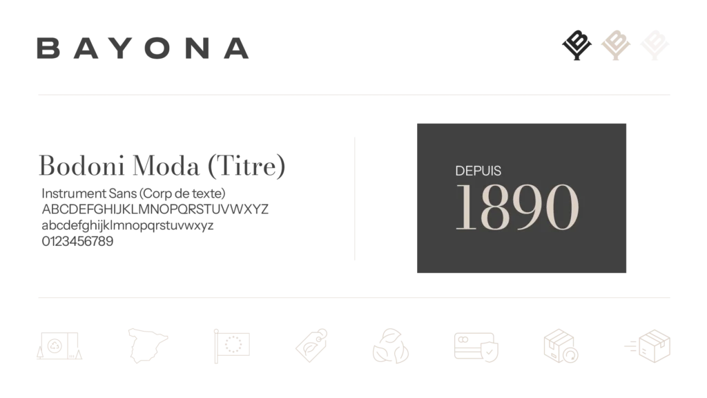Charte graphique Bayona