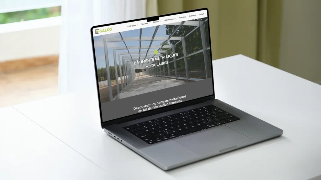 Site internet Galco, groupe Francemetal