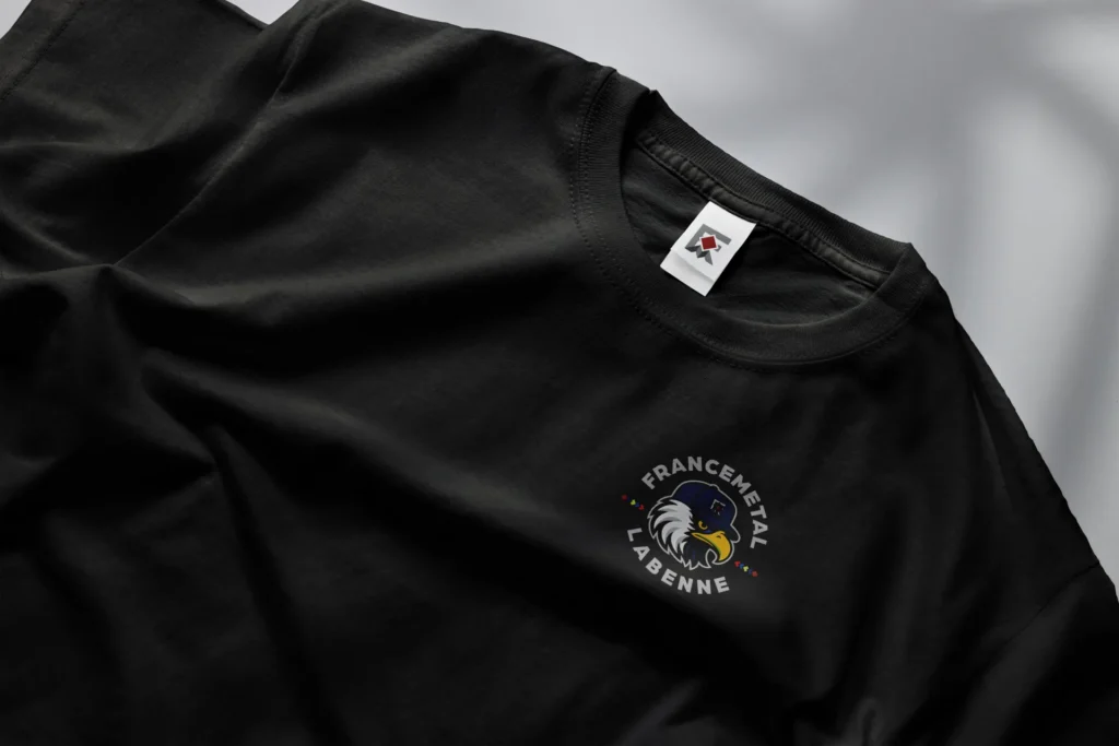 T-shirt Francemetal Labenne avec écusson aigle