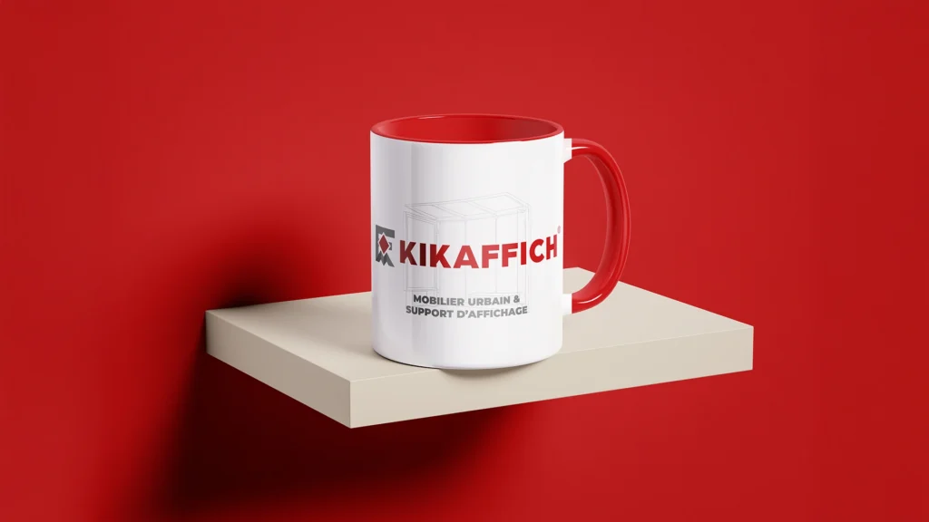 Mug Kikaffich, mobilier urbain et support d’affichage